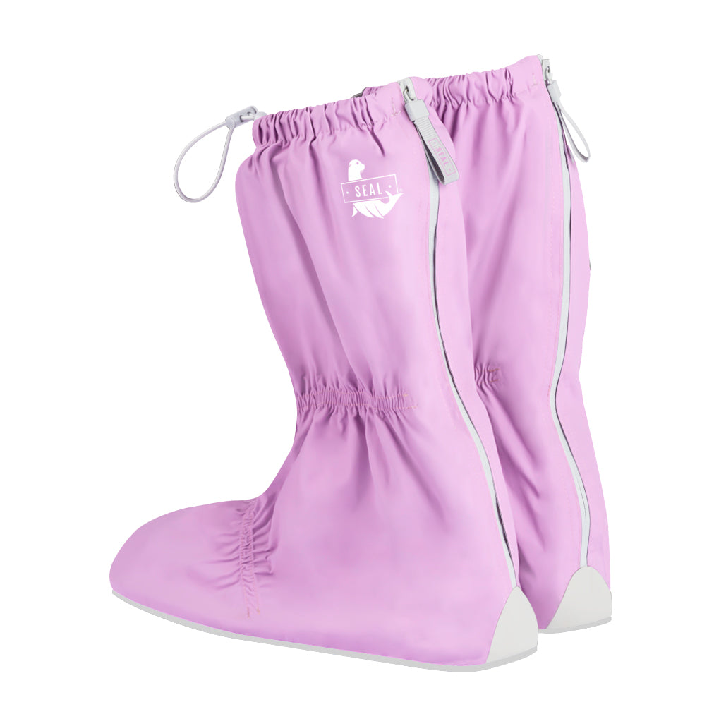 Reusable Waterproof Shoe Cover - Mauve/White