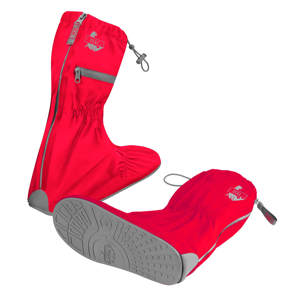 Reusable Waterproof Shoe Cover Red