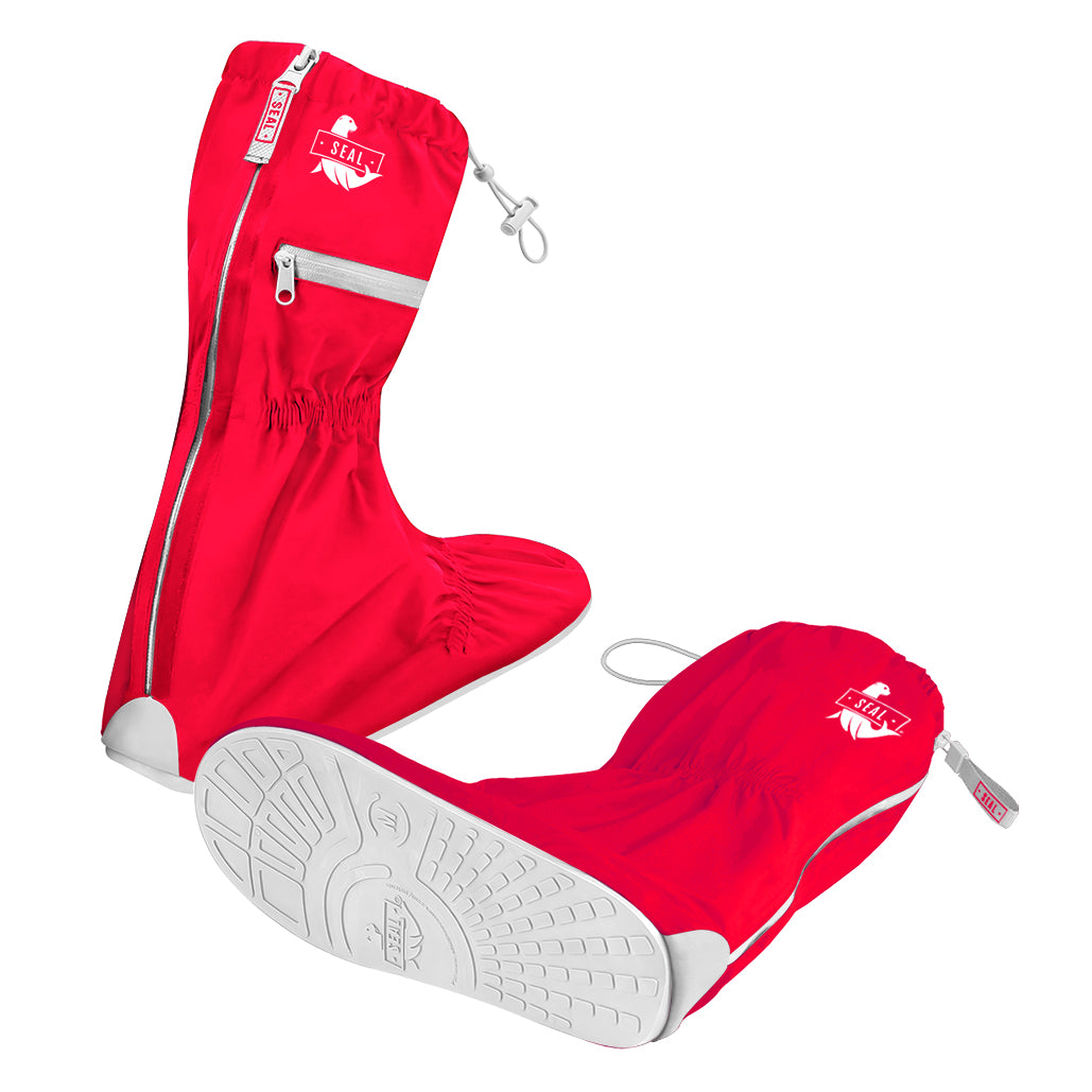 Reusable Waterproof Shoe Cover Red