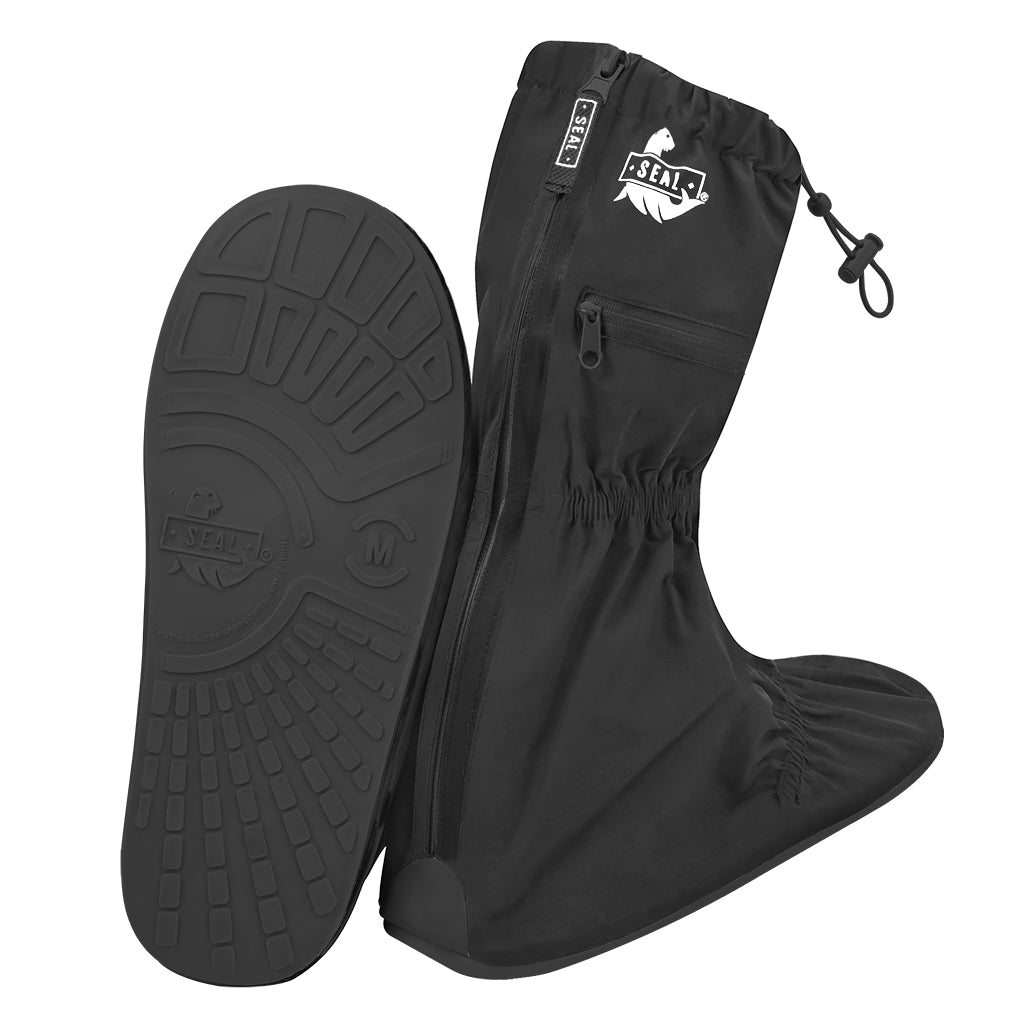 Waterproof Reusable Boot Cover Black with Black