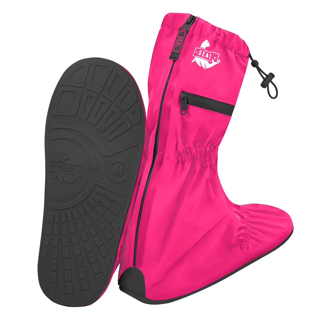 Reusable Waterproof Shoe Cover Fuchsia