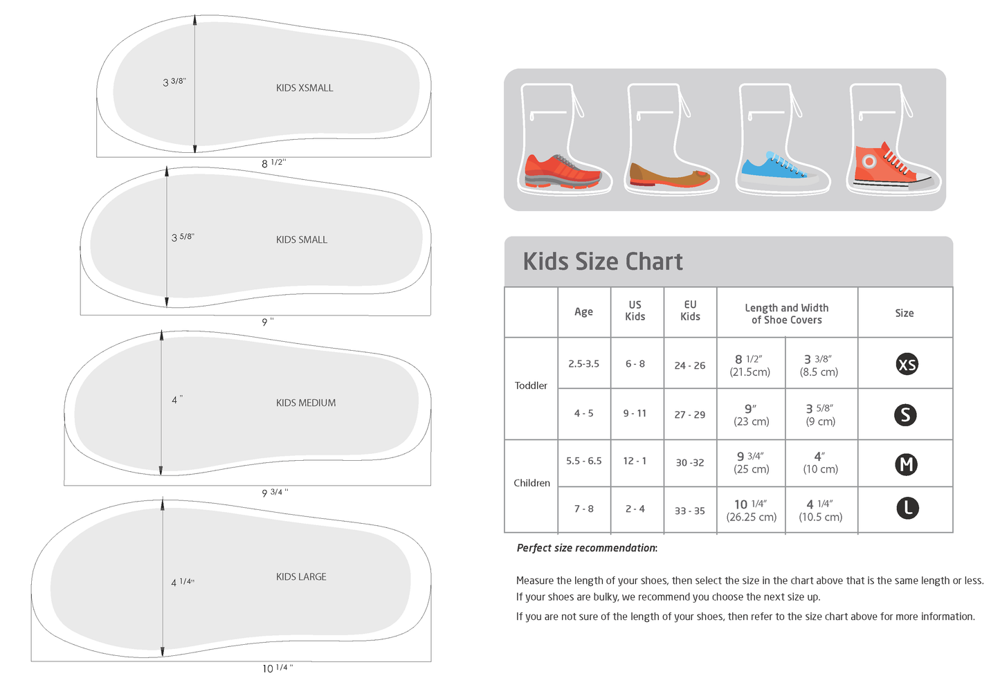 Reusable Waterproof Shoe Cover - Kids Purple/Green