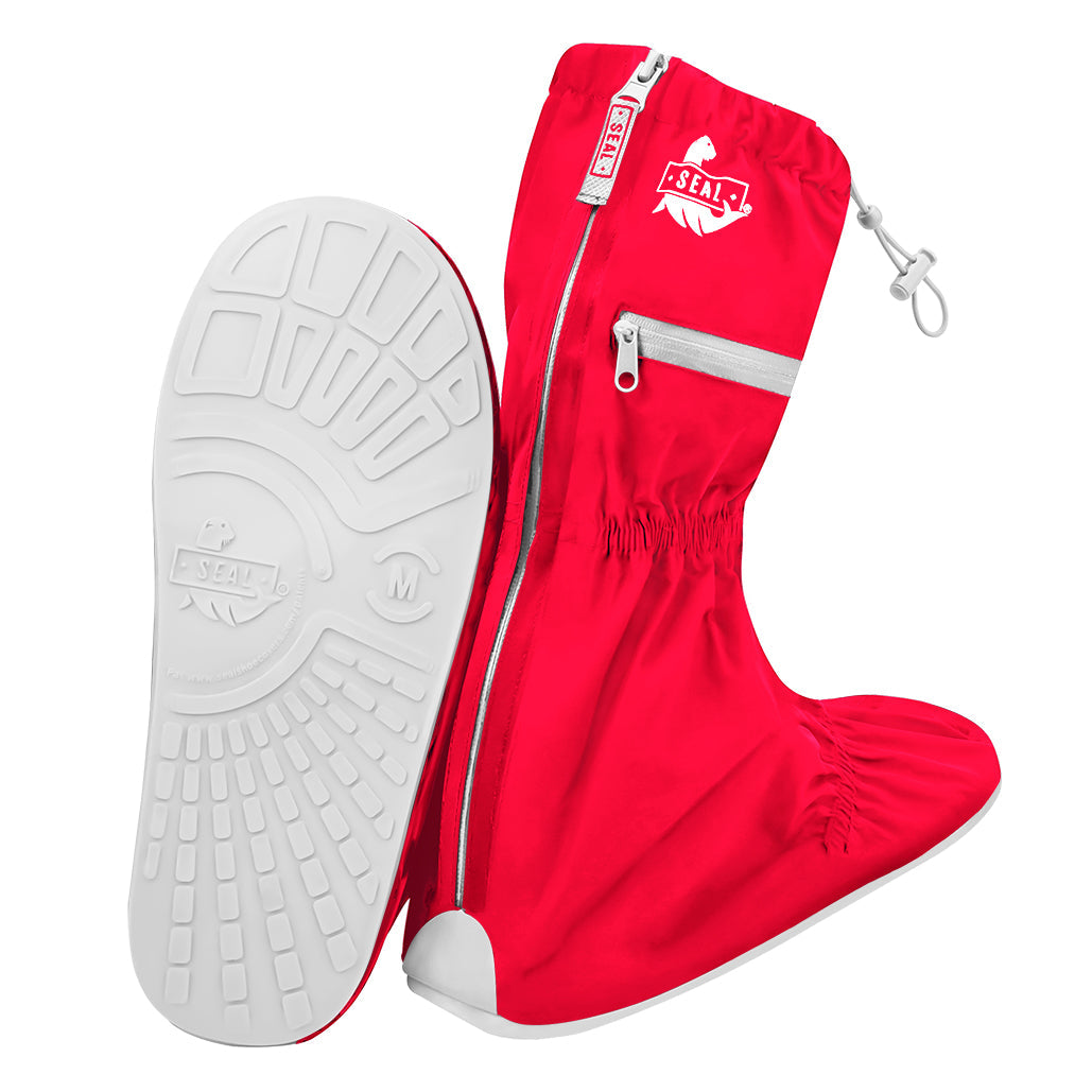 Reusable Waterproof Shoe Cover - Red