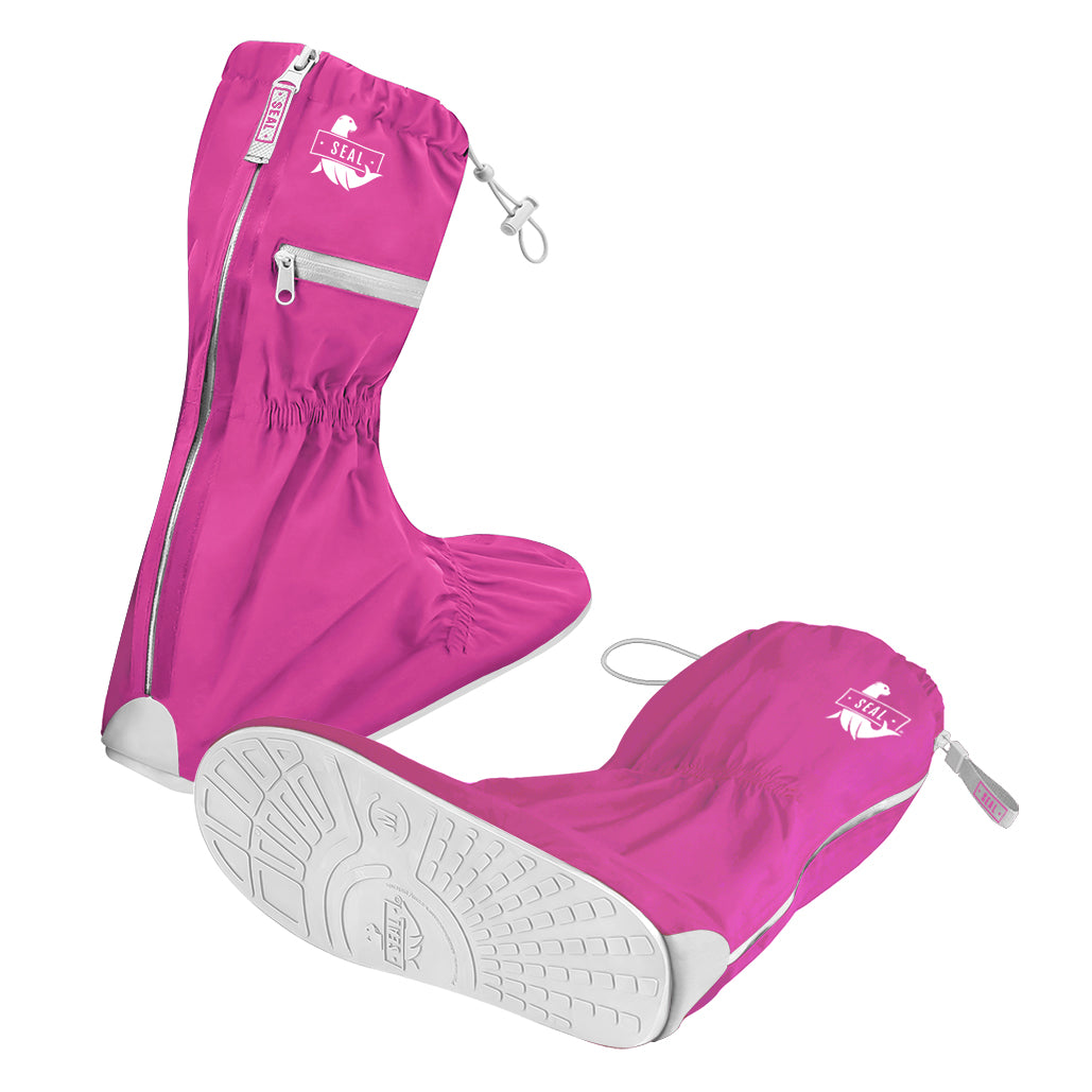 Reusable Waterproof Shoe Cover - Lilac/White