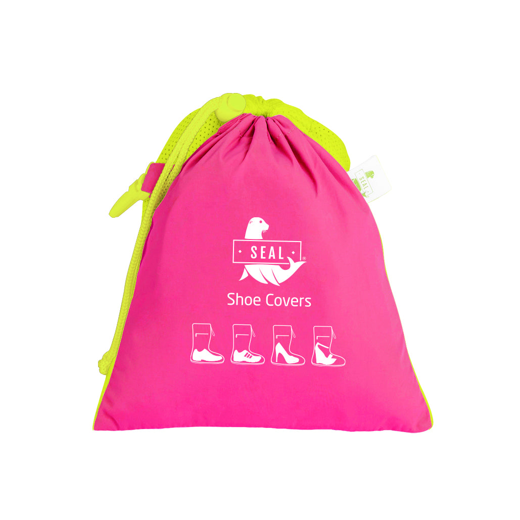 Reusable Waterproof Shoe Cover - Fuchsia/Green