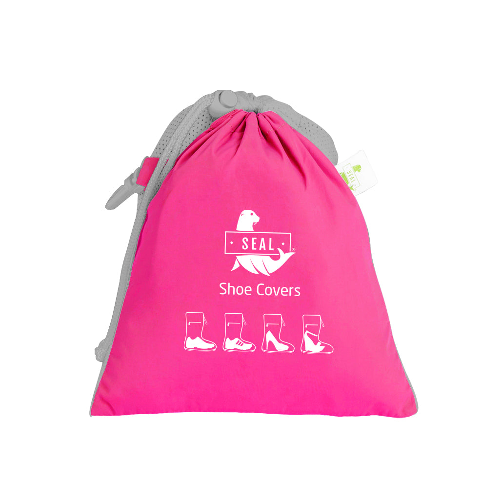 Reusable Waterproof Shoe Cover - Fuchsia/Gray