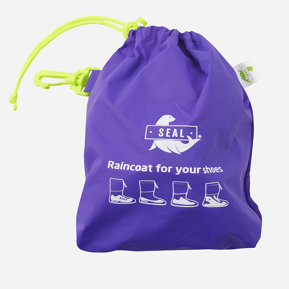 Reusable Waterproof Shoe Cover - Kids Purple/Green