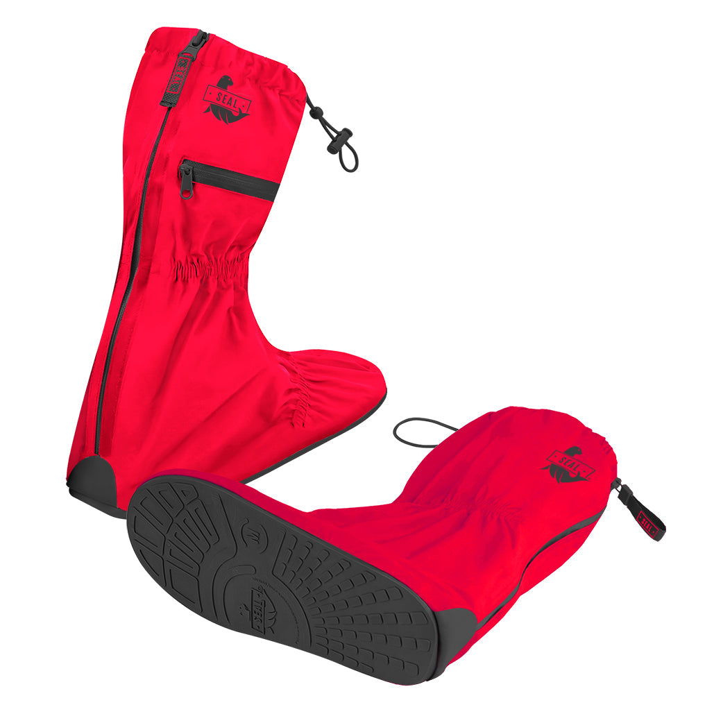 Reusable Waterproof Shoe Cover - Red