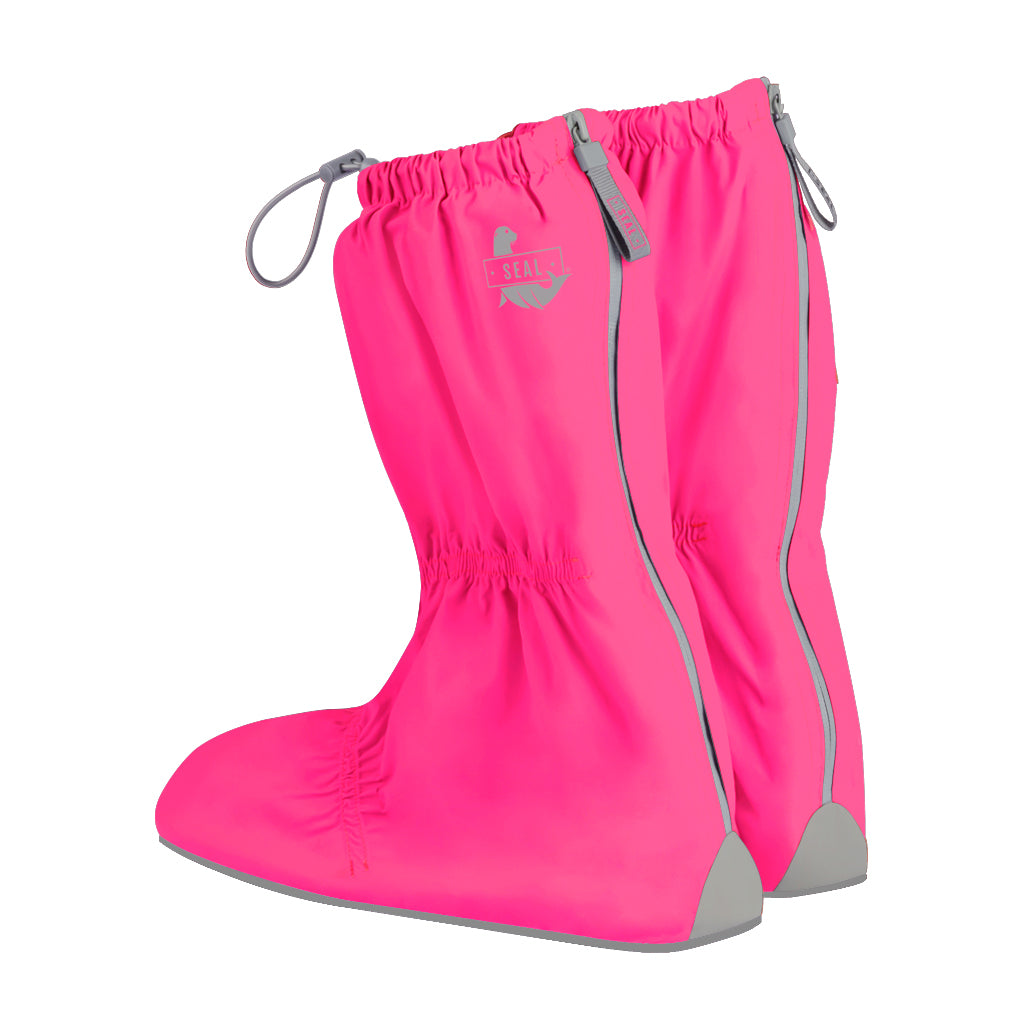 Reusable Waterproof Shoe Cover - Fuchsia/Gray