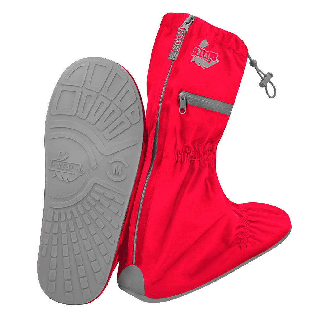 Reusable Waterproof Shoe Cover Red